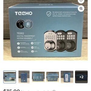 Teeho Smartlock Dedbolt Brushed Bronze